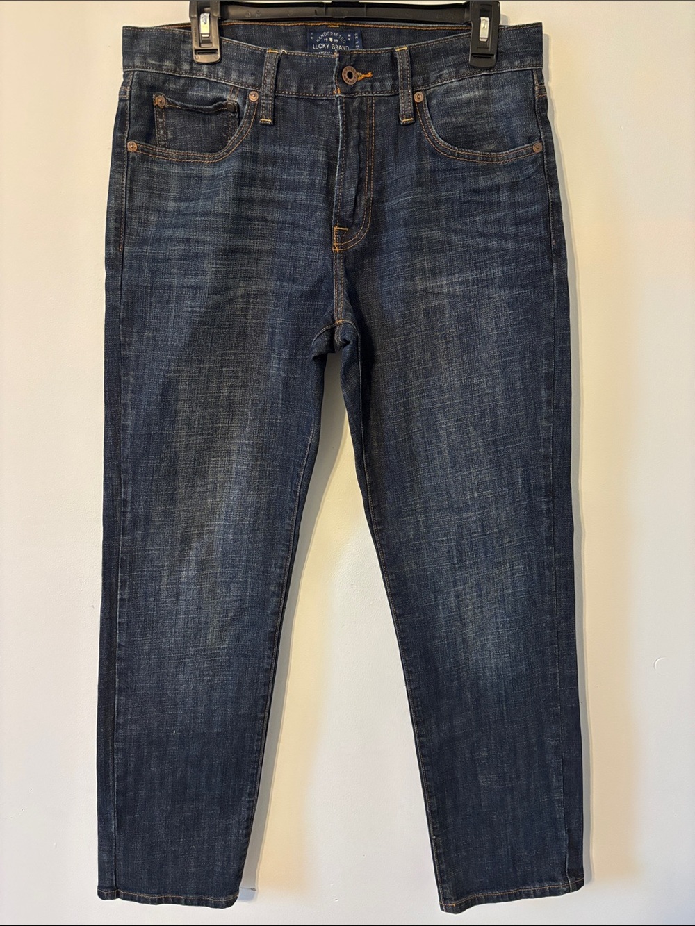 Lucky Brand Men’s Slim Straight Jeans in Dark Wash